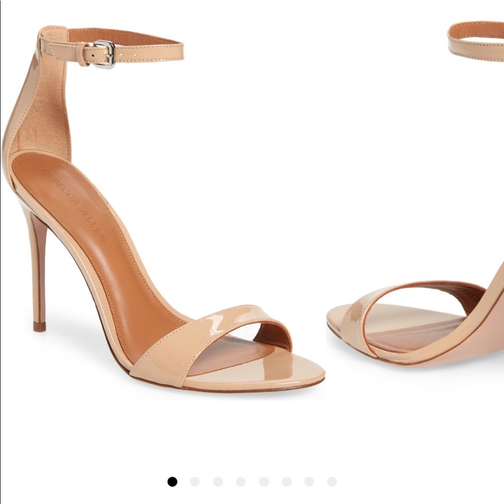 Nude Ankle Strap Heel
